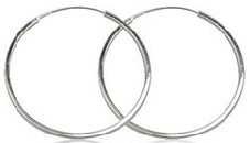 Pareja de pendientes de aro